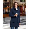 image33000ft Womens Waterproof Insulated Coats with Hood Long Thicken Warm Winter Coats Raincoat Windproof Parka Jacket SkiBluish Blue