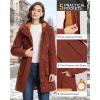 image33000ft Womens Waterproof Insulated Coats with Hood Long Thicken Warm Winter Coats Raincoat Windproof Parka Jacket SkiCherry Red