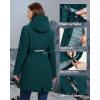 image33000ft Womens Waterproof Insulated Coats with Hood Long Thicken Warm Winter Coats Raincoat Windproof Parka Jacket SkiDark Cyan