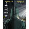 image33000ft Womens Waterproof Insulated Coats with Hood Long Thicken Warm Winter Coats Raincoat Windproof Parka Jacket SkiDark Green