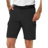 image33000ft Mens Golf Shorts 10quot Inseam with Zipper Pocket Lightweight Quick Dry Stretch Hiking Cargo Shorts for Travel FishingBlack