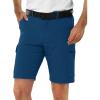 image33000ft Mens Golf Shorts 10quot Inseam with Zipper Pocket Lightweight Quick Dry Stretch Hiking Cargo Shorts for Travel FishingMed Indigo Blue