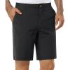 image33000ft Mens Golf Shorts 9 inch Inseam Quick Dry Elastic Waist ClassicFit Drawstring Dress Shorts Hiking Fishing BusinessBlack