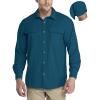 image33000ft Mens Long Sleeve Sun Protection Shirt UPF 50 UV Quick Dry Cooling Fishing Shirts for Travel Safari Camping HikingDark Blue