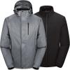 image33000ft Mens Waterproof Jacket Insulated Warm 3in1 Ski Snow Winter Coat Windproof Softshell Fleece RaincoatDark Gray