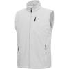 image33000ft Mens Windproof Lightweight Golf Vest Outerwear with Pockets Softshell Sleeveless Jacket for Running Hiking SportsCool Gray