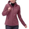 image33000ft Womens Softshell Jacket with Hood Waterproof Lightweight Windbreaker Windproof Rain Shell Jacket for Outdoor HikingPink