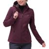 image33000ft Womens Softshell Jacket with Hood Waterproof Lightweight Windbreaker Windproof Rain Shell Jacket for Outdoor HikingWine Red