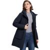 image33000ft Womens Waterproof Insulated Coats with Hood Long Thicken Warm Winter Coats Raincoat Windproof Parka Jacket SkiSappire Blue