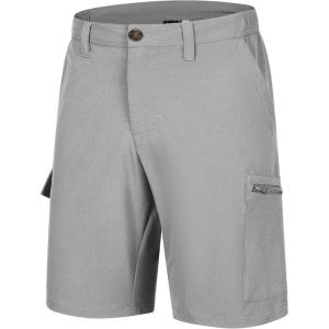 image33000ft Mens Golf Shorts 10quot Inseam with Zipper Pocket Lightweight Quick Dry Stretch Hiking Cargo Shorts for Travel FishingMid Grey