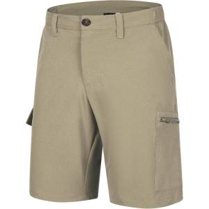 image33000ft Mens Golf Shorts 10quot Inseam with Zipper Pocket Lightweight Quick Dry Stretch Hiking Cargo Shorts for Travel FishingTaupe
