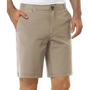 image33000ft Mens Golf Shorts 9 inch Inseam Quick Dry Elastic Waist ClassicFit Drawstring Dress Shorts Hiking Fishing BusinessTaupe