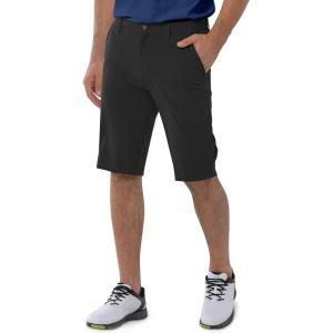 image33000ft Mens Golf Shorts Dry Fit Lightweight Quick Dry Golf Stretch Shorts with Pockets 11quot Inseam for Travel CasualBlack