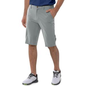 image33000ft Mens Golf Shorts Dry Fit Lightweight Quick Dry Golf Stretch Shorts with Pockets 11quot Inseam for Travel CasualLight Grey