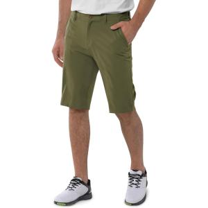 image33000ft Mens Golf Shorts Dry Fit Lightweight Quick Dry Golf Stretch Shorts with Pockets 11quot Inseam for Travel CasualOlive