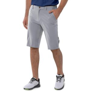 image33000ft Mens Golf Shorts Dry Fit Lightweight Quick Dry Golf Stretch Shorts with Pockets 11quot Inseam for Travel CasualSilver