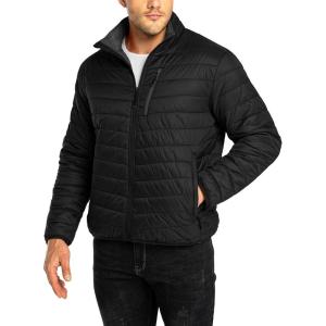 image33000ft Mens Puffer Jacket Lightweight Packable Winter JacketBlack