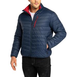 image33000ft Mens Puffer Jacket Lightweight Packable Winter JacketBlue