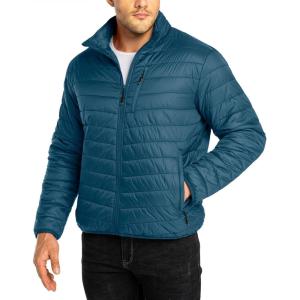 image33000ft Mens Puffer Jacket Lightweight Packable Winter JacketCeramic Blue