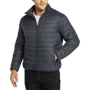 image33000ft Mens Puffer Jacket Lightweight Packable Winter JacketCool Grey