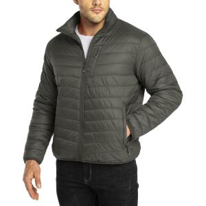 image33000ft Mens Puffer Jacket Lightweight Packable Winter JacketDeep Green