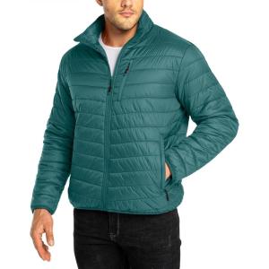 image33000ft Mens Puffer Jacket Lightweight Packable Winter JacketPine Green