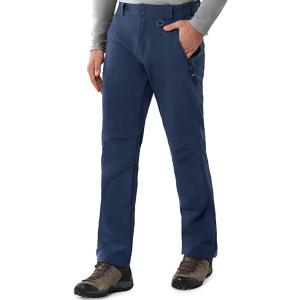 image33000ft Mens Winter Snow Ski Fleece Lined Pants Warm Waterproof Softshell Insulated for Snowboard Outdoor Work HikingDark Denim
