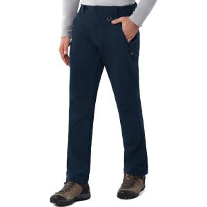 image33000ft Mens Winter Snow Ski Fleece Lined Pants Warm Waterproof Softshell Insulated for Snowboard Outdoor Work HikingDeep Blue