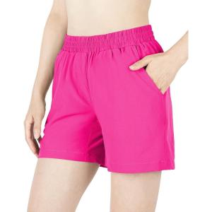 image33000ft Womens 5quot Hiking Shorts Quick Dry Lightweight Summer Shorts with Pockets for Outdoor Travel CasualRaspberry Red