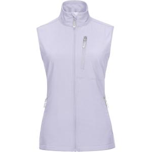 image33000ft Womens Lightweight Running Vest Outerwear with Pockets Windproof Sleeveless Jacket for Golf Hiking TravelLavender