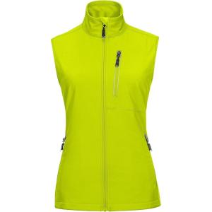 image33000ft Womens Lightweight Running Vest Outerwear with Pockets Windproof Sleeveless Jacket for Golf Hiking TravelLemon