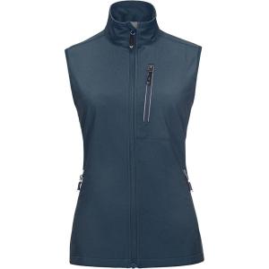 image33000ft Womens Lightweight Running Vest Outerwear with Pockets Windproof Sleeveless Jacket for Golf Hiking TravelMidnight Blue