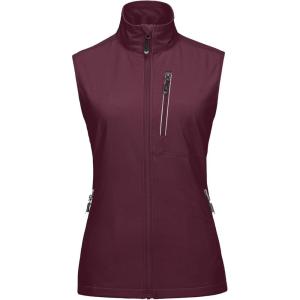 image33000ft Womens Lightweight Running Vest Outerwear with Pockets Windproof Sleeveless Jacket for Golf Hiking TravelWine
