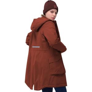 image33000ft Womens Waterproof Insulated Coats with Hood Long Thicken Warm Winter Coats Raincoat Windproof Parka Jacket SkiRed