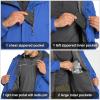 image33000ft Mens 3 in 1 Ski Jakcets with Fleece Jackets Winter Windbreaker Snow Coat Parka for Hiking SonwboardBlue