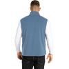 image33000ft Mens Fleece Vest Lightweight Warm Zip Up Polar Vests Outerwear with Zipper Pockets Sleeveless Jacket for WinterBlue Grey