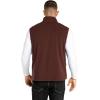 image33000ft Mens Fleece Vest Lightweight Warm Zip Up Polar Vests Outerwear with Zipper Pockets Sleeveless Jacket for WinterChocolate
