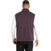 image33000ft Mens Fleece Vest Lightweight Warm Zip Up Polar Vests Outerwear with Zipper Pockets Sleeveless Jacket for WinterDark Raspberry