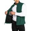 image33000ft Mens Fleece Vest Lightweight Warm Zip Up Polar Vests Outerwear with Zipper Pockets Sleeveless Jacket for WinterGreen