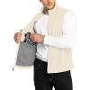 image33000ft Mens Fleece Vest Lightweight Warm Zip Up Polar Vests Outerwear with Zipper Pockets Sleeveless Jacket for WinterMoonlight
