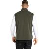 image33000ft Mens Fleece Vest Lightweight Warm Zip Up Polar Vests Outerwear with Zipper Pockets Sleeveless Jacket for WinterOlive