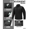 image33000ft Mens Full Zip Fleece Jacket Lightweight Warm Soft Polar Long Sleeve Jackets with Pockets for Winter Hiking CasualBlack