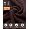 image33000ft Mens Full Zip Fleece Jacket Lightweight Warm Soft Polar Long Sleeve Jackets with Pockets for Winter Hiking CasualChocolate
