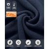 image33000ft Mens Full Zip Fleece Jacket Lightweight Warm Soft Polar Long Sleeve Jackets with Pockets for Winter Hiking CasualNavy Blue