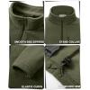 image33000ft Mens Full Zip Fleece Jacket Lightweight Warm Soft Polar Long Sleeve Jackets with Pockets for Winter Hiking CasualOlive Green