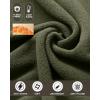 image33000ft Mens Full Zip Fleece Jacket Lightweight Warm Soft Polar Long Sleeve Jackets with Pockets for Winter Hiking CasualOlive Green