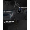 image33000ft Mens Hooded Softshell Jacket Waterproof Lightweight Insulated Windbreaker Fleece Lined Rain Shell JacketDarkgrey Melange