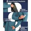 image33000ft Mens Hooded Softshell Jacket Waterproof Lightweight Insulated Windbreaker Fleece Lined Rain Shell JacketLight Blue