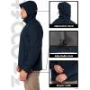 image33000ft Mens Hooded Softshell Jacket Waterproof Lightweight Insulated Windbreaker Fleece Lined Rain Shell JacketLoyal Blue