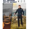 image33000ft Mens Hooded Softshell Jacket Waterproof Lightweight Insulated Windbreaker Fleece Lined Rain Shell JacketLoyal Blue